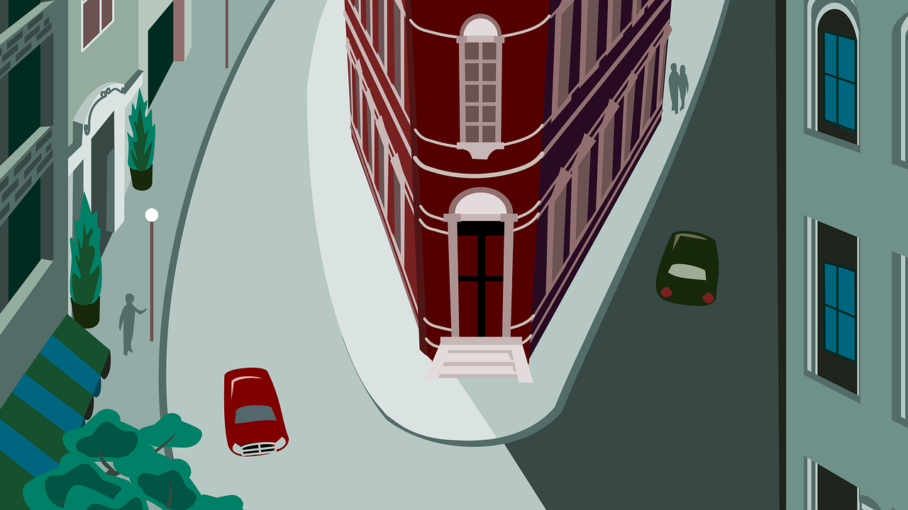 Winter Village Background